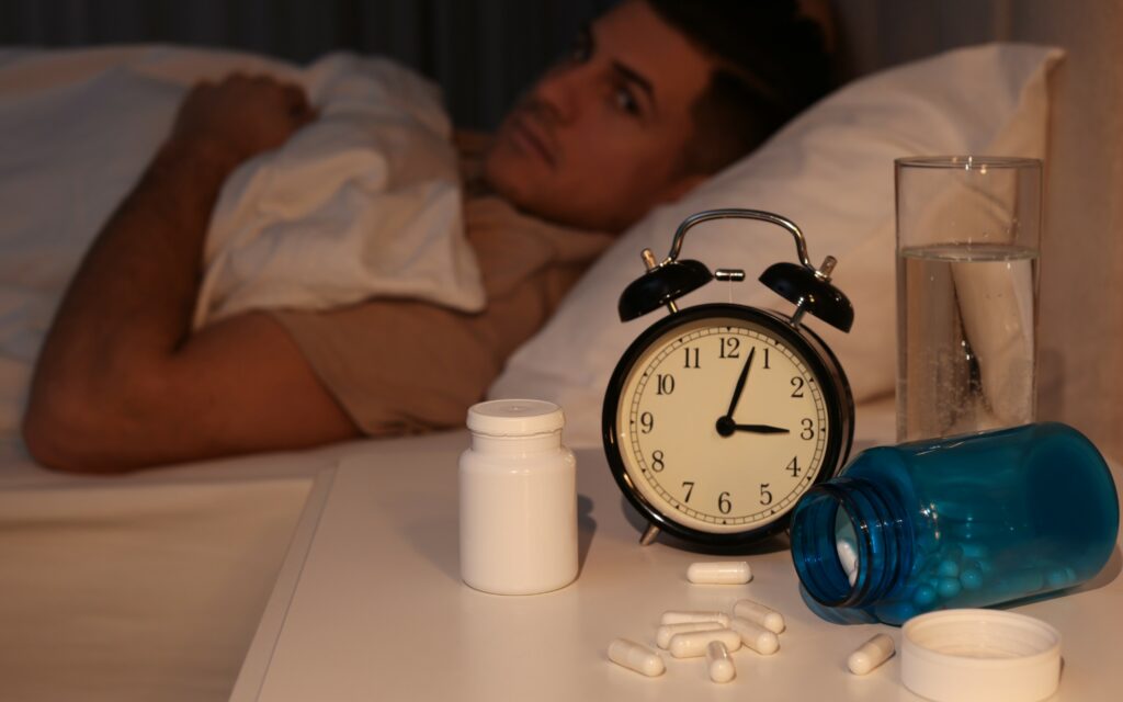 Man Suffering From Insomnia