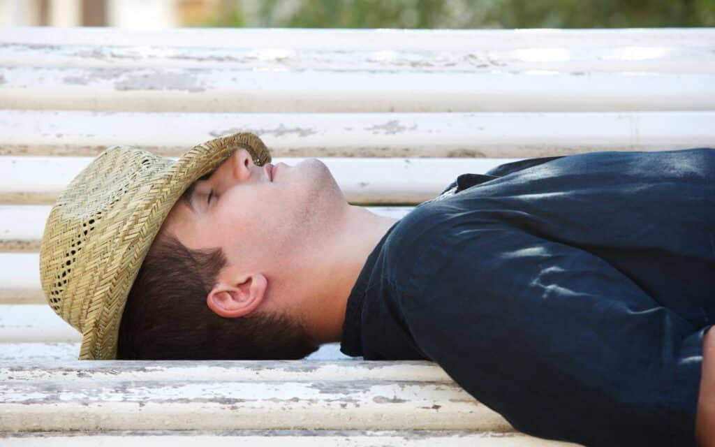 Man Taking A Siesta