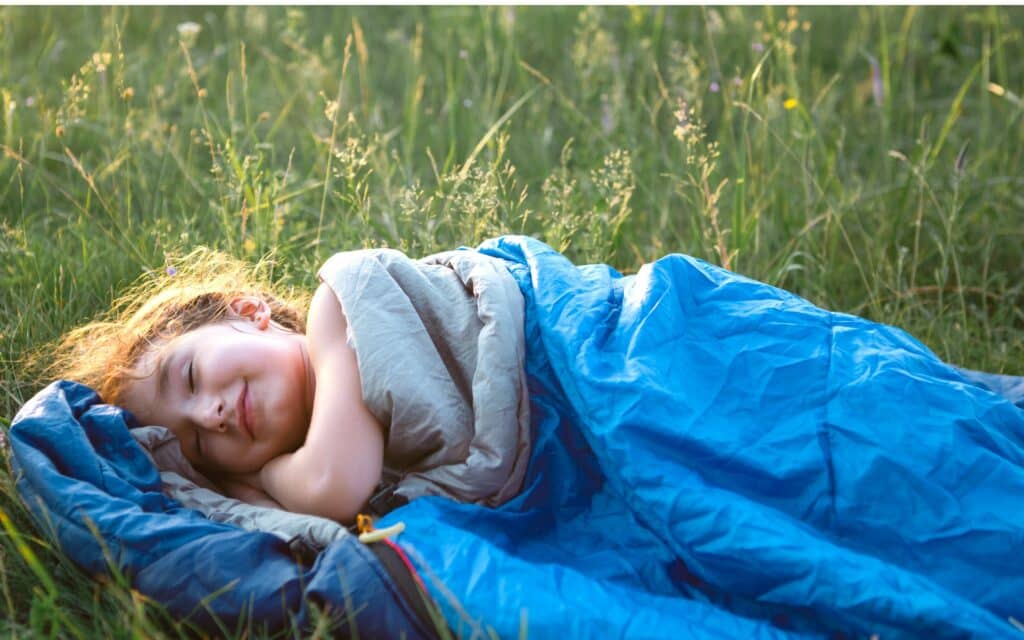 Child Sleeping Outside