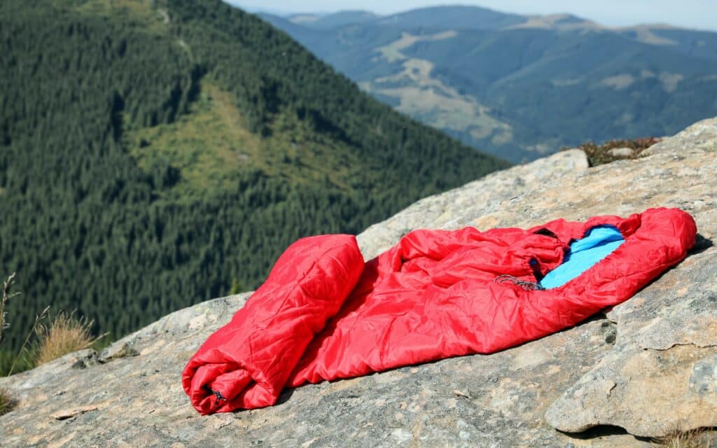 Sleeping Outside On A Mountain 